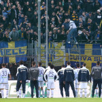 CITTADELLA-HELLAS VERONA 04-05-2019. LASQUADRA SOTTO LA CURVA. SILPRESS