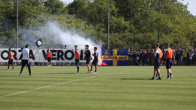 HELLAS VERONA 01-06-2019 ALLENAMENTO CON I LORO TIFOSI. SILPRESS