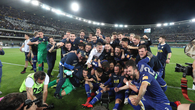 HELLAS VERONA-CITTADELLA 02-06-2019 ESULTANZA PER LA PROMOZIONE IN A. SILPRESS