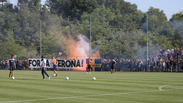 HELLAS VERONA 01-06-2019 ALLENAMENTO CON I LORO TIFOSI. SILPRESS
