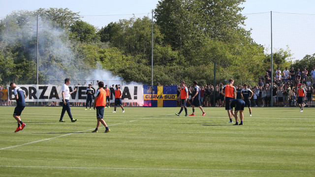 HELLAS VERONA 01-06-2019 ALLENAMENTO CON I LORO TIFOSI. SILPRESS