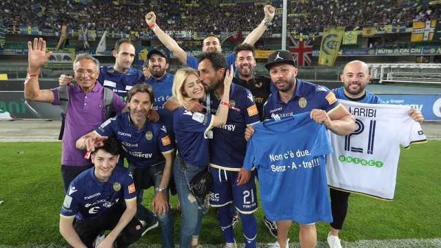 HELLAS VERONA-CITTADELLA 02-06-2019 ESULTANZA DI KARIM LARIBI. SILPRESS