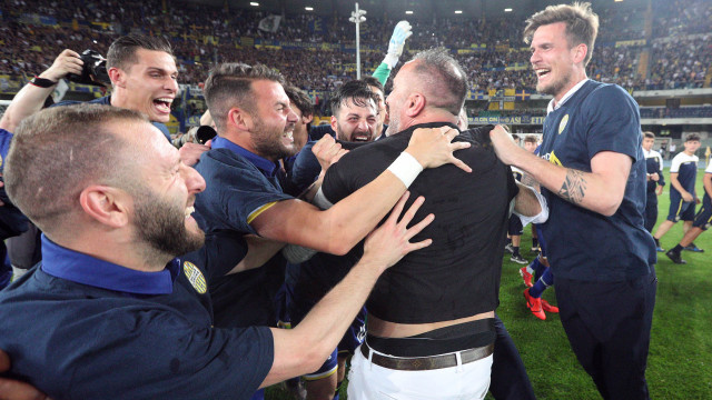 HELLAS VERONA-CITTADELLA 02-06-2019 ESULTANZA PER LA PROMOZIONE IN A. SILPRESS