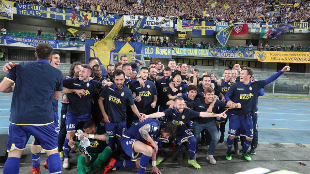 HELLAS VERONA-CITTADELLA 02-06-2019 ESULTANZA PER LA PROMOZIONE IN A. SILPRESS