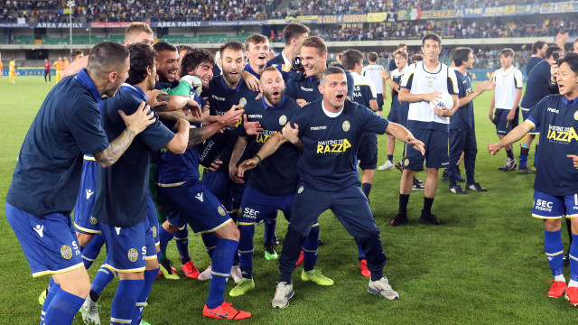 HELLAS VERONA-CITTADELLA 02-06-2019 ESULTANZA PER LA PROMOZIONE IN A. SILPRESS