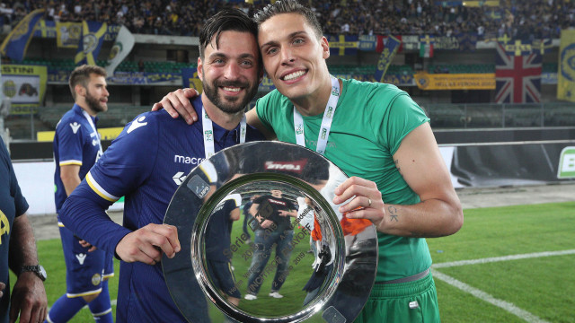 HELLAS VERONA-CITTADELLA 02-06-2019 ESULTANZA DI SAMUEL DI CARMINE E MARCO SILVESTRI. SILPRESS