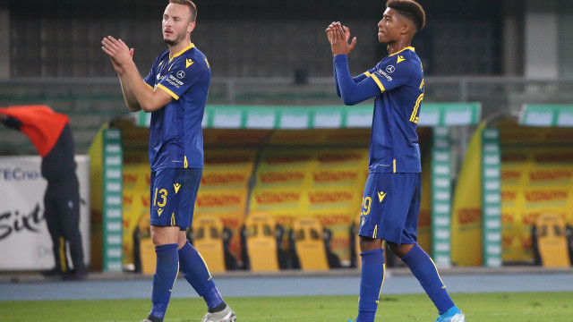 HELLAS VERONA-SASSUOLO 25-10-2019. AMIR RRAHMANI E EDDIE SALCEDO SALUTANO . SILPRESS