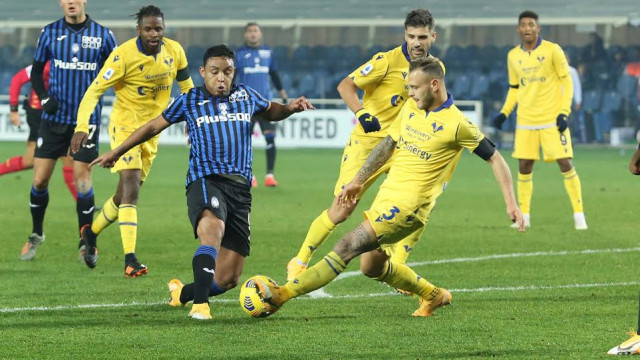 Foto Mariani- Moroni - Silpress 28.11 2020, Campionato Serie A Tim 2020 - 21 Gewiss Stadium 9 Giornata - Atalanta / Hellas Verona - nella foto , MURIEL