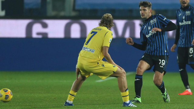 Foto Mariani- Moroni - Silpress 28.11 2020, Campionato Serie A Tim 2020 - 21 Gewiss Stadium 9 Giornata - Atalanta / Hellas Verona - nella foto , BERAT DJIMSITI
