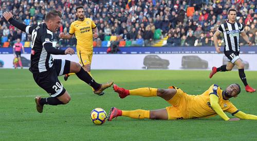 UDINESE-VERONA 23-12-2017 SAMUEL SOUPRAYEN E MAXI LOPEZ SILPRESS