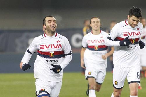 VERONA, ITALIA, 04 DICEMBRE 2017, STADIO MARC'ANTONIO BENTEGODI, 15° GIORNATA CAMPIONATO SERIE A TIM 2017/2018, INCONTRO TRA LE SQUADRE DELL'HELLAS VERONA E DEL GENOA CFC, NELLA FOTO: ESULTANZA PANDEV DOPO IL GOL