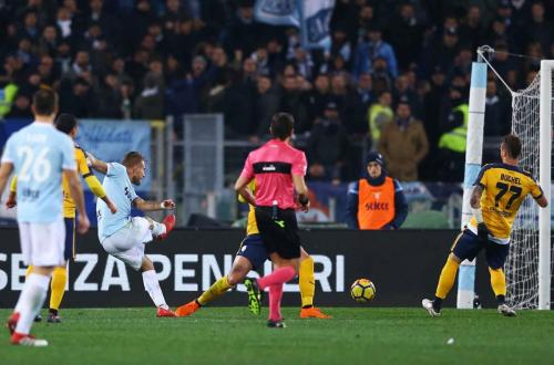 LAZIO-VERONA 19-02-2018 GOL DI CIRO IMMOBILE. SILPRESS