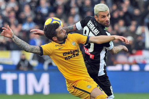 UDINESE-VERONA 23-12-2017 DANIEL BESSA E VALON BEHRAMI. SILPRESS
