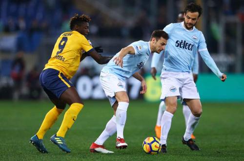 LAZIO-VERONA 19-02-2018 KEAN E MARCO PAROLO E RADU. SILPRESS