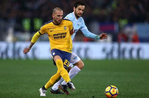 LAZIO-VERONA 19-02-2018 SIMONE CALVANO E MARCO PAROLO. SILPRESS