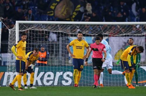 LAZIO-VERONA 19-02-2018 DELUSIONE. SILPRESS