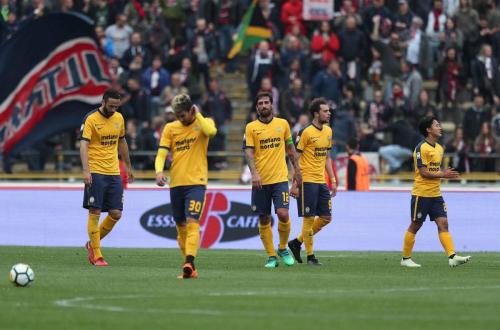 BOLOGNA-VERONA 15-04-2018 DELUSIONE. ALBERTO MARIANI/SILPRESS