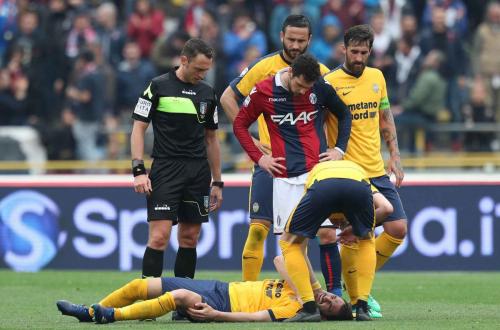 BOLOGNA-VERONA 15-04-2018 DESTRO E FOSSATI . ALBERTO MARIANI/SILPRESS