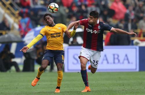 BOLOGNA-VERONA 15-04-2018 AARONS E MASINA. ALBERTO MARIANI/SILPRESS