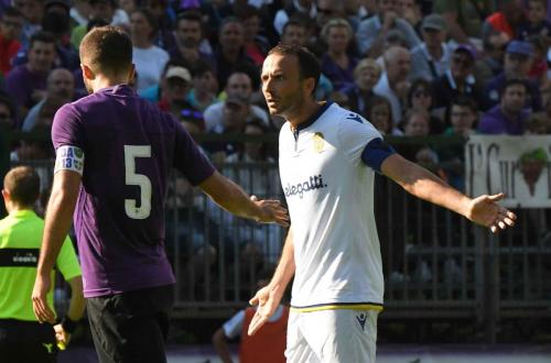 Amichevole Fiorentina-Verona, Giampaolo Pazzini e German Pezzella