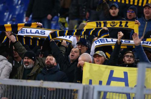 LAZIO-VERONA 19-02-2018 TIFOSI DEL VERONA. SILPRESS