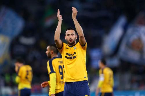 LAZIO-VERONA 19-02-2018 VUKOVIC SALUTA. SILPRESS