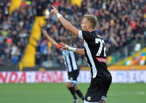 UDINESE-VERONA 23-12-2017 ESULYANZA DI ANTONIN BARAK. SILPRESS