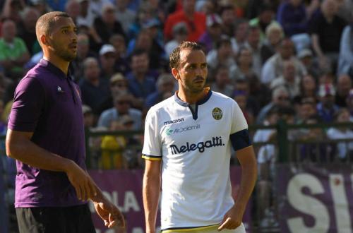 Amichevole Fiorentina-Verona, Giampaolo Pazzini e Vitor Hugo