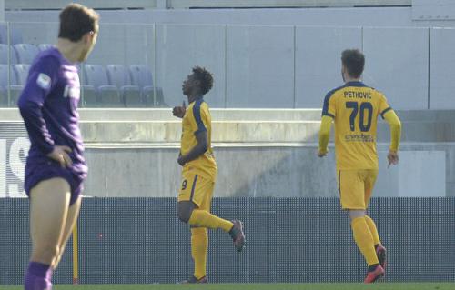 FIORENTINA-VERONA 28-01-18. ESULTANZA DI MOISE KEAN  .SILPRESS