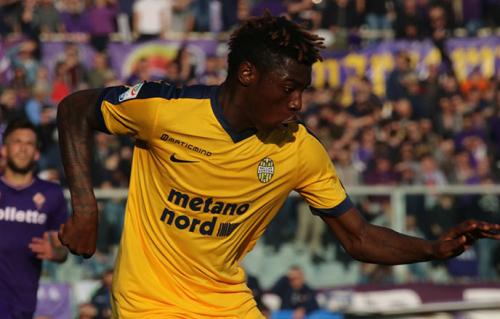 FIORENTINA-VERONA 28-01-18.MOISE KEAN IN AZIONE .SILPRESS