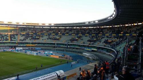 Curva Sud vuota